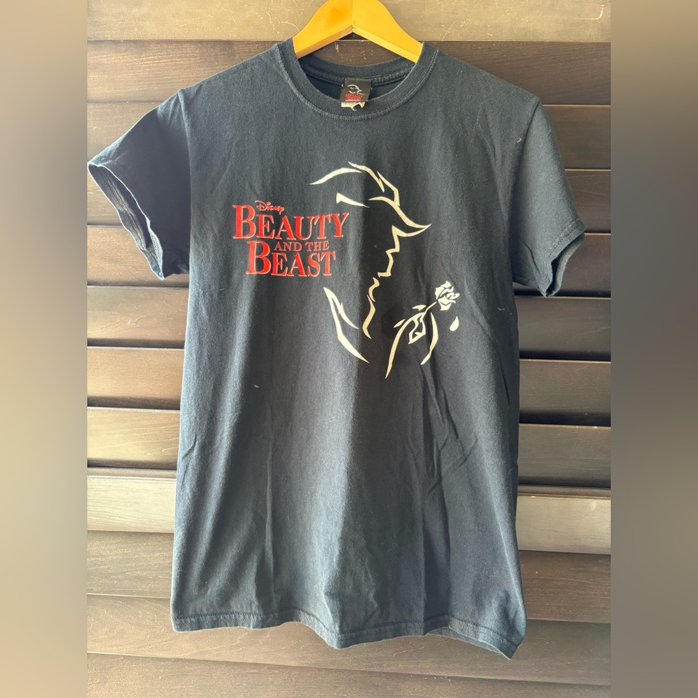 Rare Vintage 1990s Disney Beauty and the Beast Broadway Musical Tshirt Small Cot